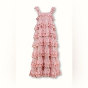 Innika Choo SCHIFFLI SCALLOP FRILL MAXI